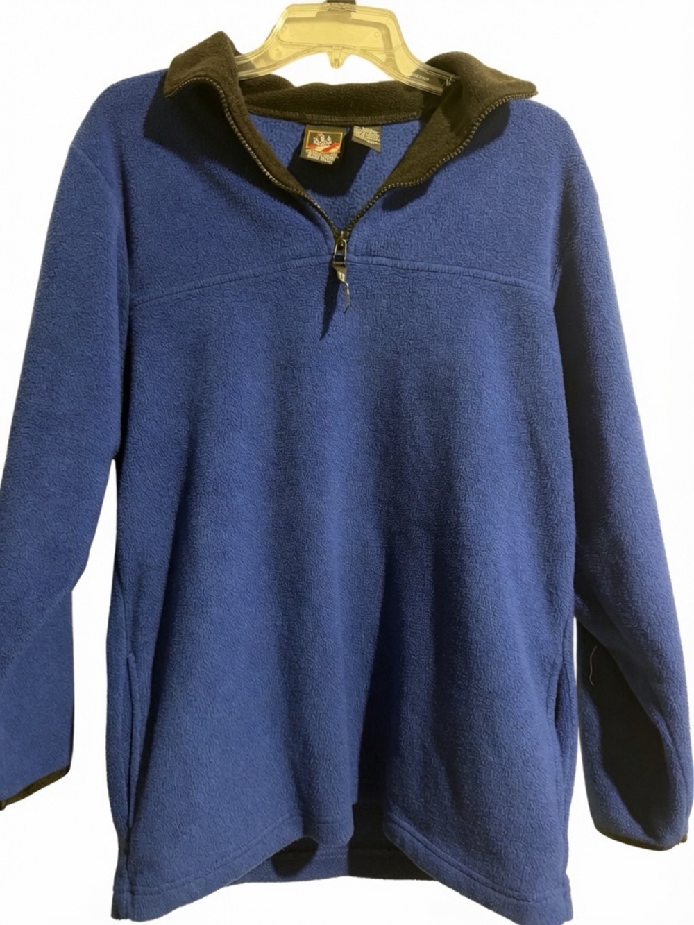 Vintage 1990s JCPenny USA Olympics Fleece Pullover Quarter zip Jacket S Blue